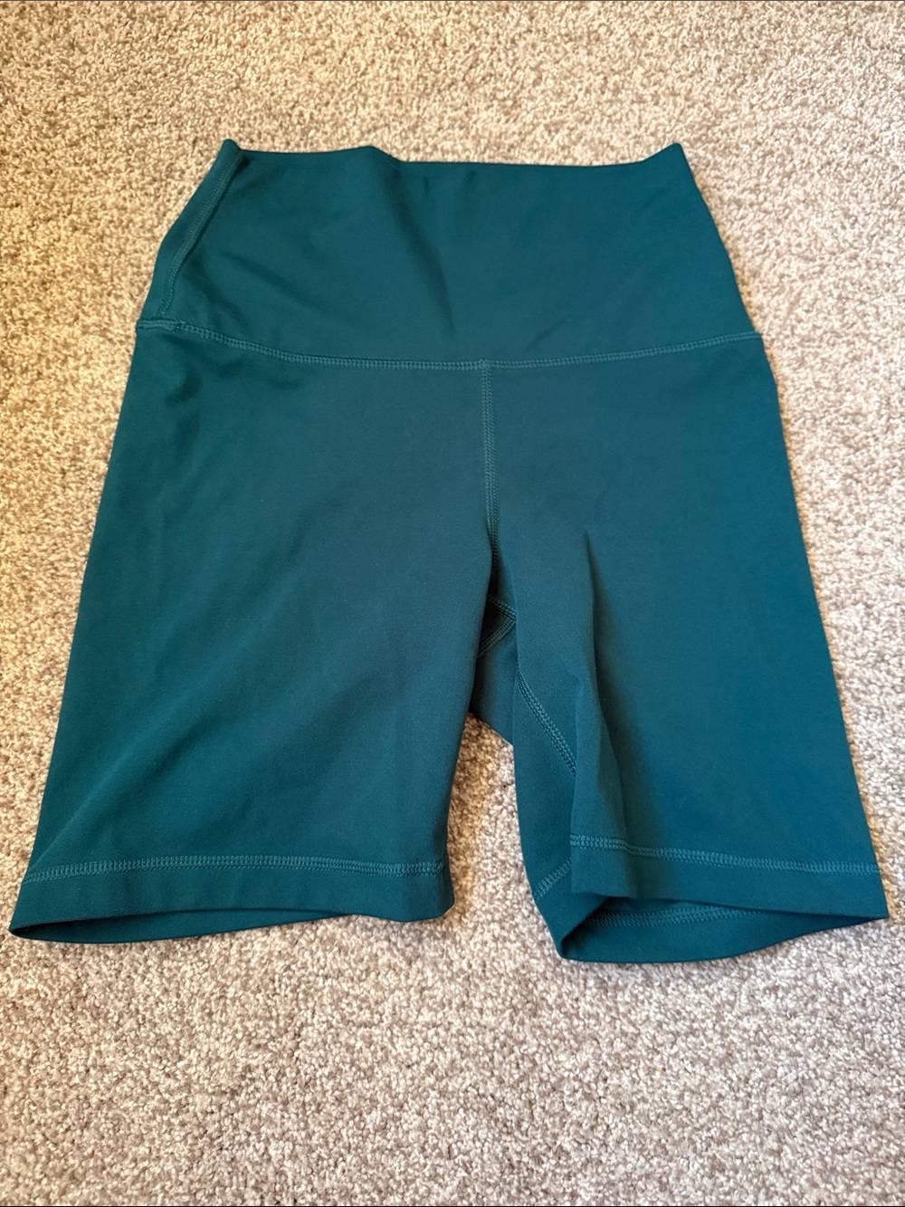 Yogalicious High-Waist Teal Green Bike Shorts